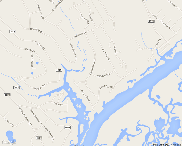 map of restaurants, bars, coffee shops, grocery stores, and more near 430 Creekview Dr E in Hampstead