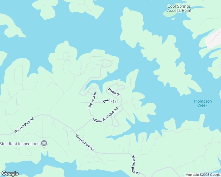 map of restaurants, bars, coffee shops, grocery stores, and more near 348 Holly Circle in Dawsonville