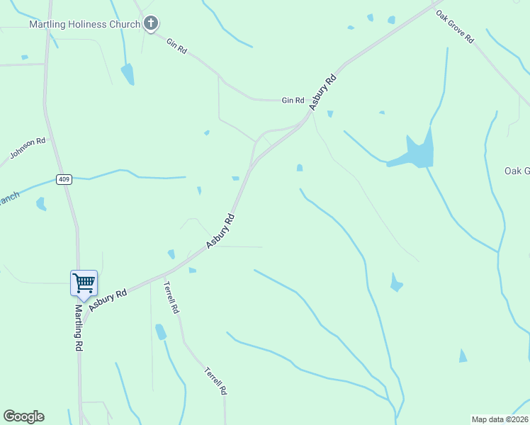 map of restaurants, bars, coffee shops, grocery stores, and more near 700 Asbury Road in Albertville