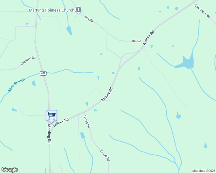 map of restaurants, bars, coffee shops, grocery stores, and more near 700 Asbury Road in Albertville