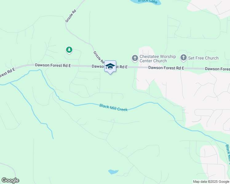 map of restaurants, bars, coffee shops, grocery stores, and more near 681 Summerwood Lane in Dawsonville