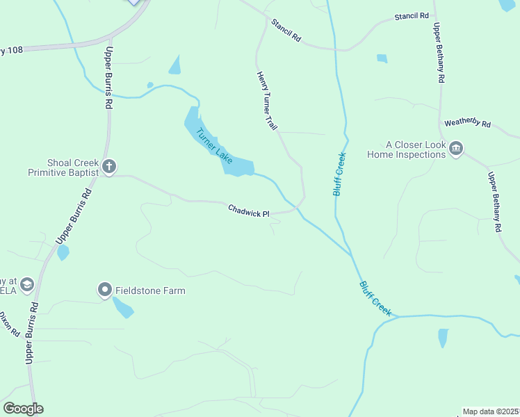map of restaurants, bars, coffee shops, grocery stores, and more near 425 Chadwick Place in Canton