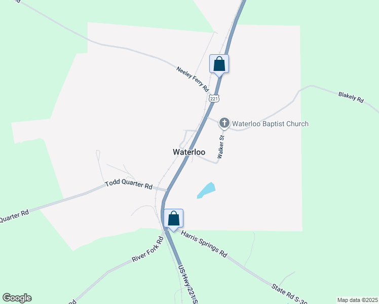 map of restaurants, bars, coffee shops, grocery stores, and more near in Waterloo