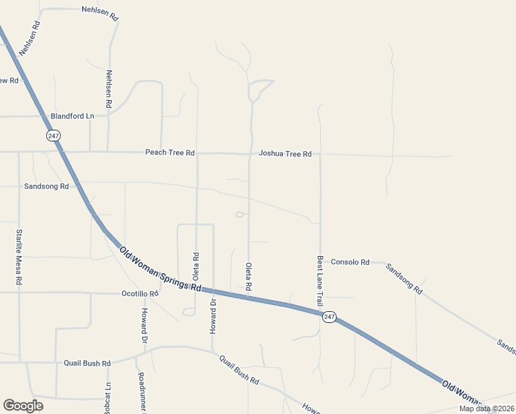 map of restaurants, bars, coffee shops, grocery stores, and more near 5555 Oleta Road in Johnson Valley