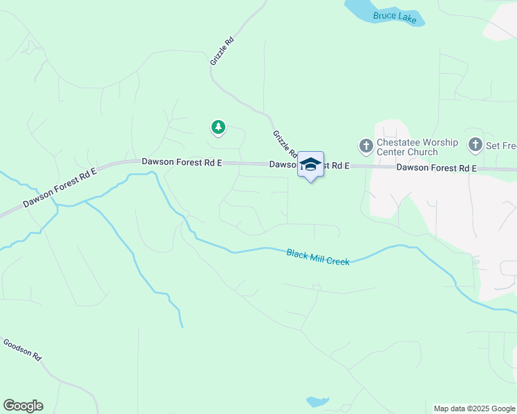 map of restaurants, bars, coffee shops, grocery stores, and more near 135 Softwood Court in Dawsonville