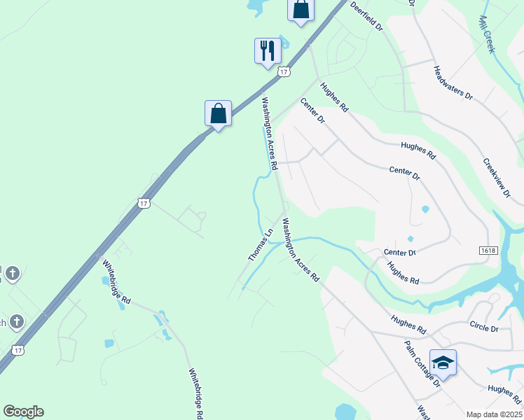 map of restaurants, bars, coffee shops, grocery stores, and more near 56 Stemwood Court in Hampstead