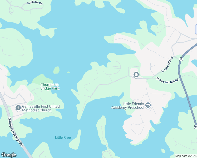 map of restaurants, bars, coffee shops, grocery stores, and more near 2536 Katherine Circle in Gainesville
