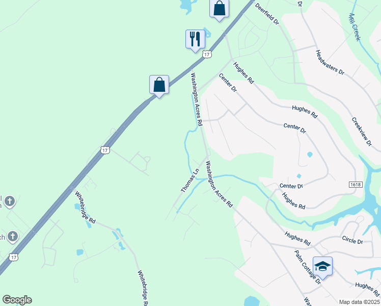 map of restaurants, bars, coffee shops, grocery stores, and more near 56 Stemwood Court in Hampstead
