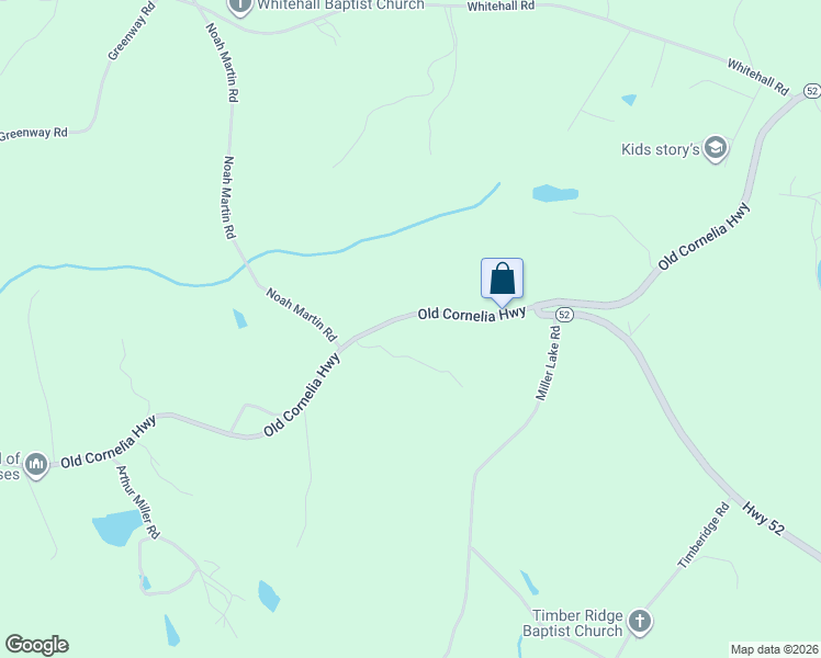 map of restaurants, bars, coffee shops, grocery stores, and more near 4548 Old Cornelia Highway in Gainesville