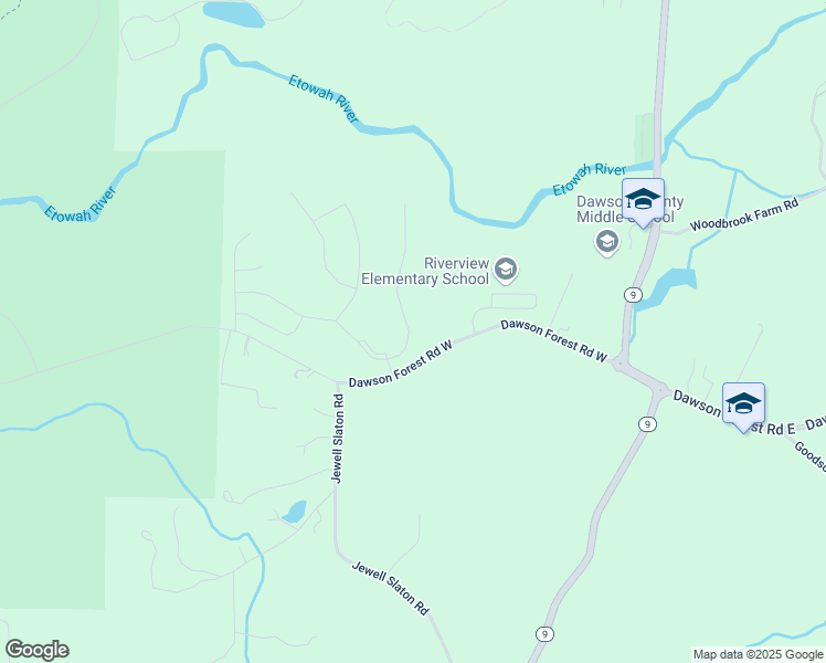 map of restaurants, bars, coffee shops, grocery stores, and more near 88 Shadwood Place in Dawsonville