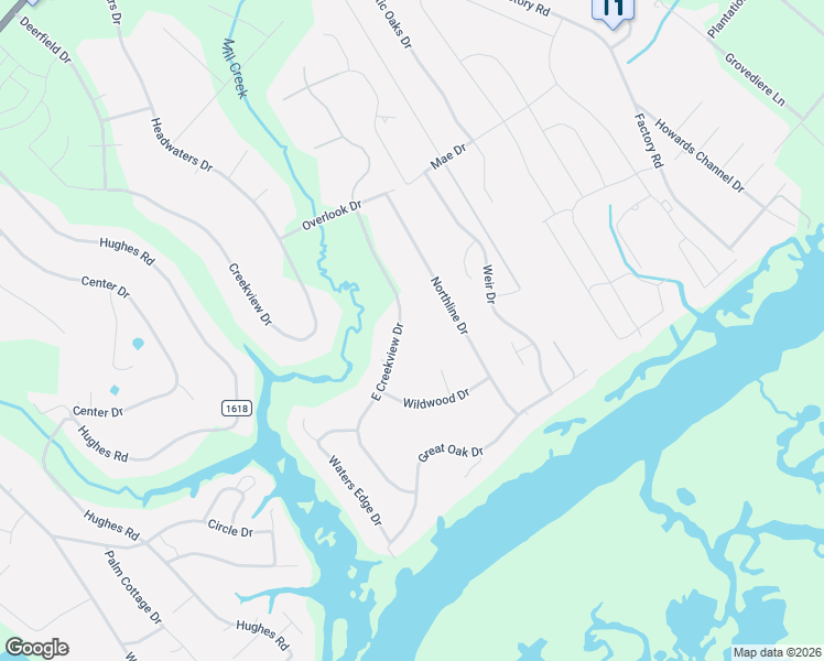 map of restaurants, bars, coffee shops, grocery stores, and more near 705 Baby Doe Circle in Hampstead