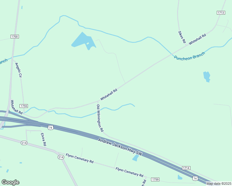 map of restaurants, bars, coffee shops, grocery stores, and more near 964 Whitehall Road in Whiteville