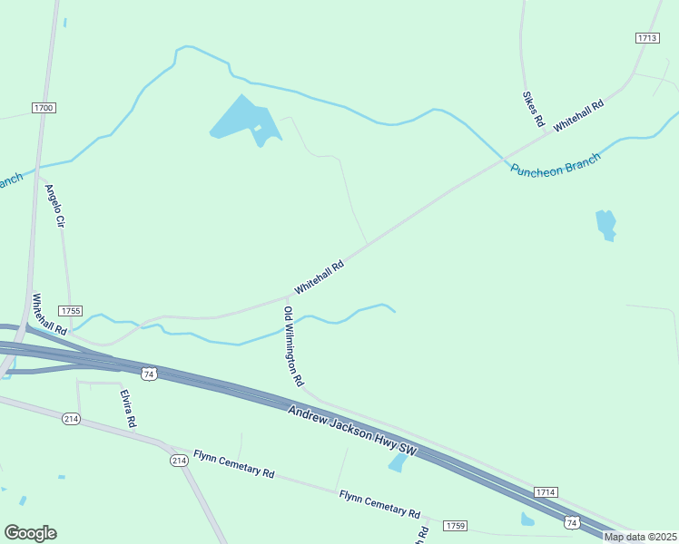 map of restaurants, bars, coffee shops, grocery stores, and more near 964 Whitehall Road in Whiteville