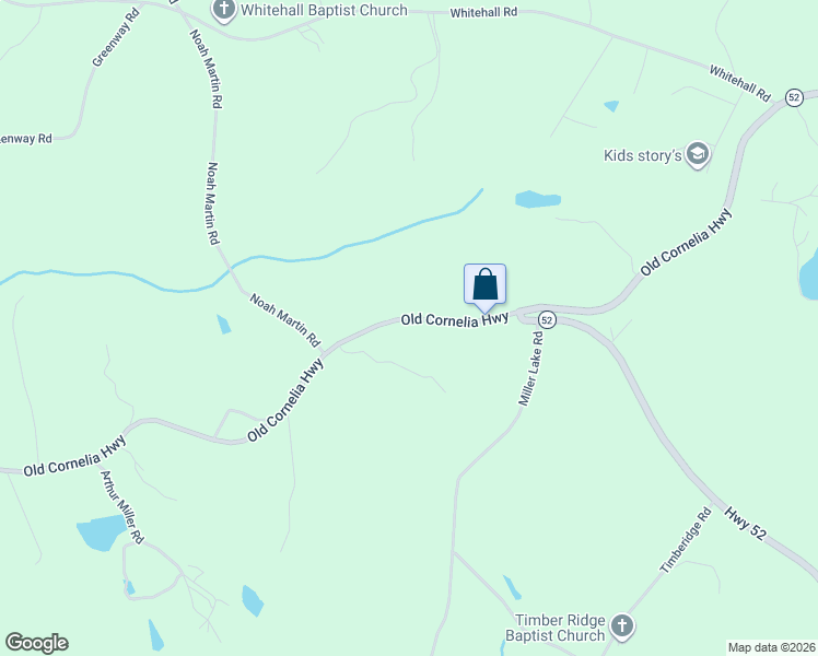 map of restaurants, bars, coffee shops, grocery stores, and more near 4544 Old Cornelia Highway in Gainesville