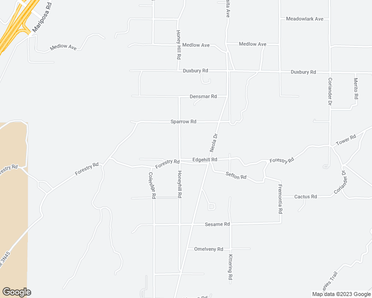 map of restaurants, bars, coffee shops, grocery stores, and more near 11122 Edgehill Road in Hesperia