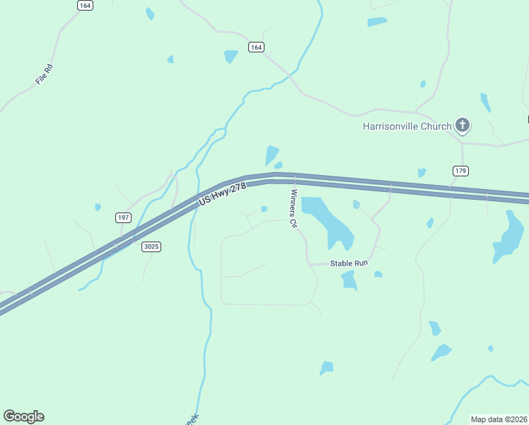map of restaurants, bars, coffee shops, grocery stores, and more near 1189 Highway 278 Northeast in Oxford