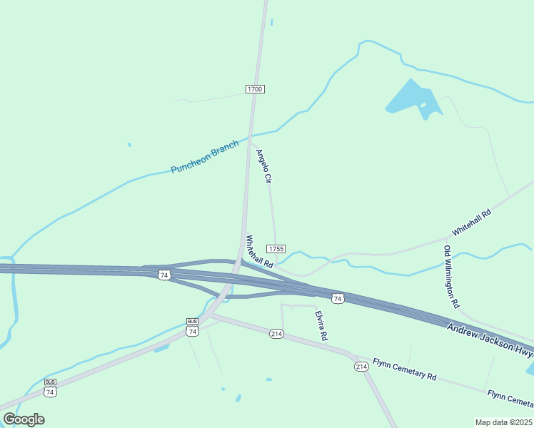 map of restaurants, bars, coffee shops, grocery stores, and more near 262 Angelo Circle in Whiteville