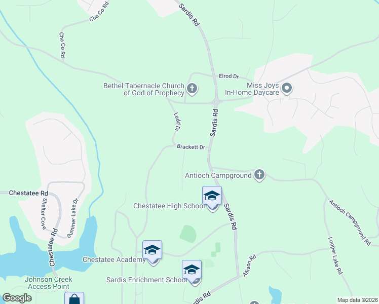 map of restaurants, bars, coffee shops, grocery stores, and more near 3205 Arbor Drive in Gainesville
