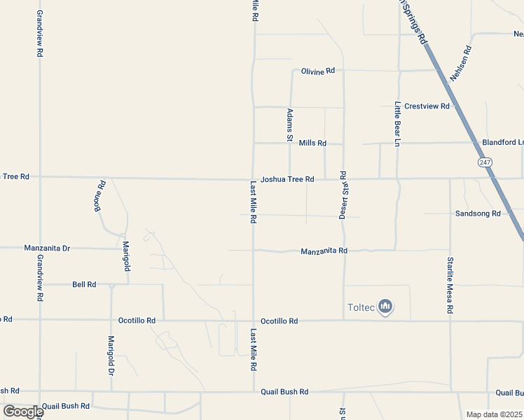 map of restaurants, bars, coffee shops, grocery stores, and more near 5655 Last Mile Road in Johnson Valley