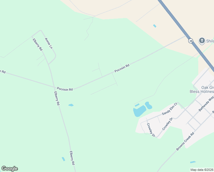 map of restaurants, bars, coffee shops, grocery stores, and more near 280 Pocosin Road in Latta