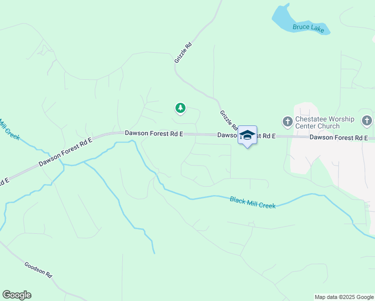 map of restaurants, bars, coffee shops, grocery stores, and more near 100 Summerwood Lane in Dawsonville
