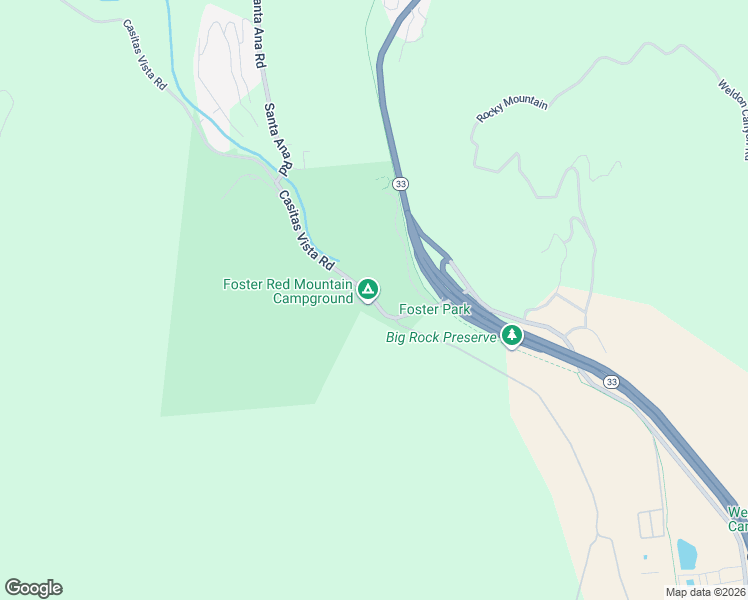 map of restaurants, bars, coffee shops, grocery stores, and more near 247 Casitas Vista Road in Ventura