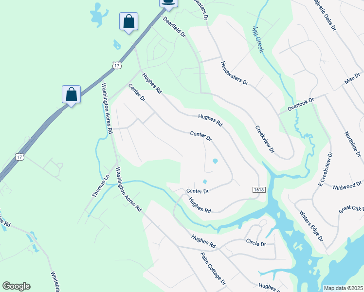 map of restaurants, bars, coffee shops, grocery stores, and more near 231 East Conolly Court in Hampstead