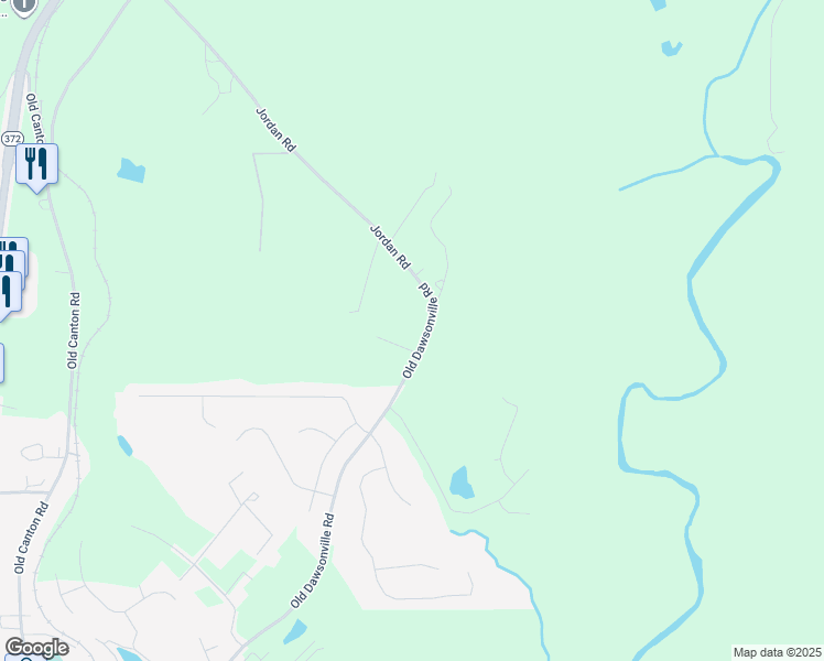 map of restaurants, bars, coffee shops, grocery stores, and more near 4551 Brent Drive in Ball Ground