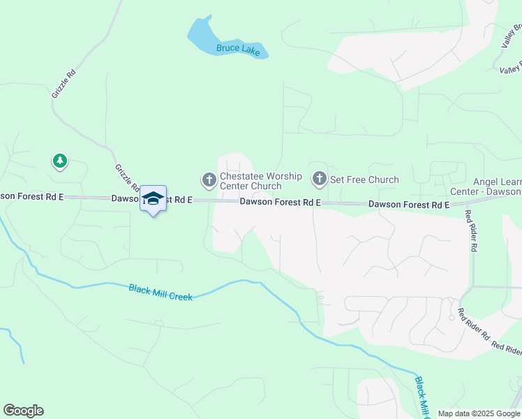 map of restaurants, bars, coffee shops, grocery stores, and more near 2258 Dawson Forest Road East in Dawsonville