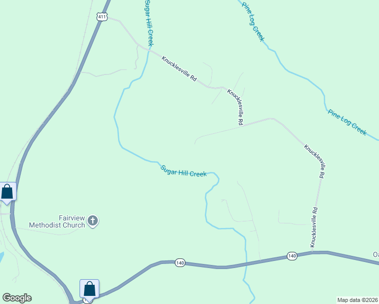 map of restaurants, bars, coffee shops, grocery stores, and more near 278 Knucklesville Road in Rydal