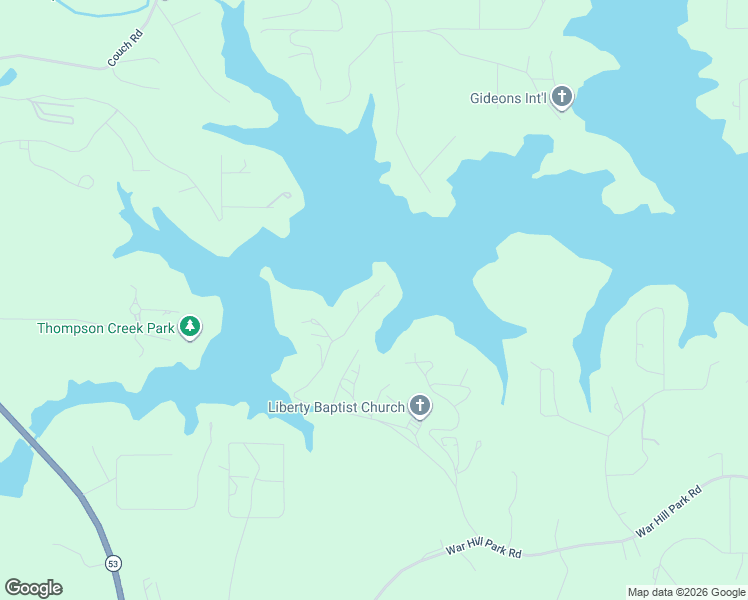 map of restaurants, bars, coffee shops, grocery stores, and more near 946 Liberty Church Road in Dawsonville
