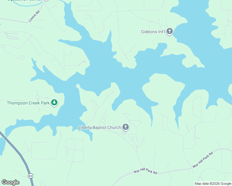 map of restaurants, bars, coffee shops, grocery stores, and more near 946 Liberty Church Road in Dawsonville