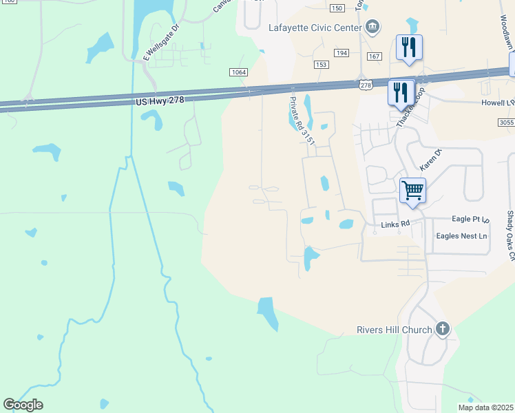 map of restaurants, bars, coffee shops, grocery stores, and more near 500 Fifer Circle in Oxford