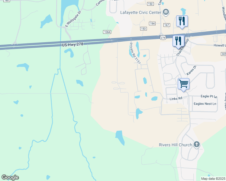 map of restaurants, bars, coffee shops, grocery stores, and more near 500 Fifer Circle in Oxford