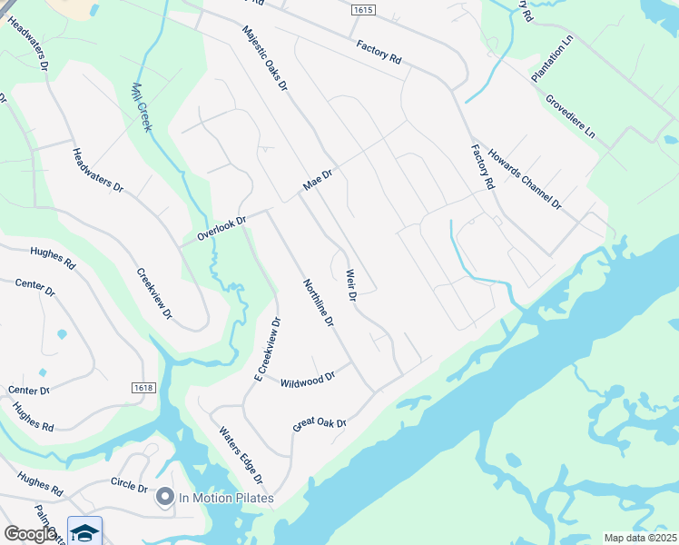 map of restaurants, bars, coffee shops, grocery stores, and more near 79 Mason Court in Hampstead