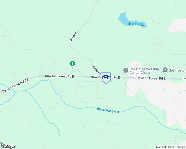 map of restaurants, bars, coffee shops, grocery stores, and more near 1747 Dawson Forest Road East in Dawsonville