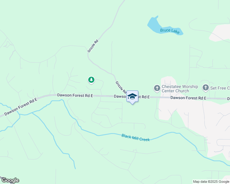 map of restaurants, bars, coffee shops, grocery stores, and more near 1747 Dawson Forest Road East in Dawsonville