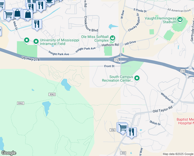 map of restaurants, bars, coffee shops, grocery stores, and more near 2228 Lee Loop in Oxford