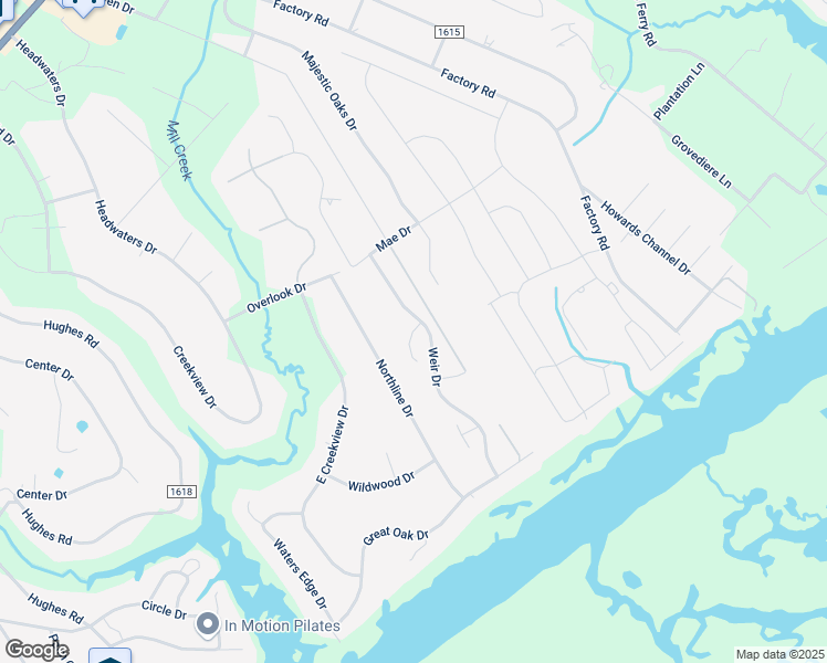 map of restaurants, bars, coffee shops, grocery stores, and more near 79 Mason Court in Hampstead