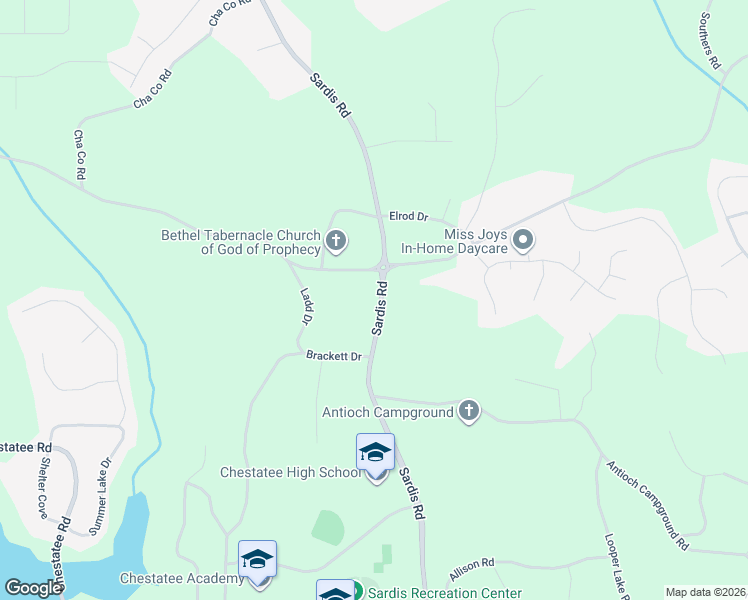 map of restaurants, bars, coffee shops, grocery stores, and more near 3237 Sardis Road in Gainesville