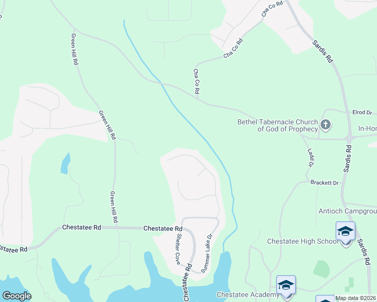 map of restaurants, bars, coffee shops, grocery stores, and more near 3286 High View Court in Gainesville