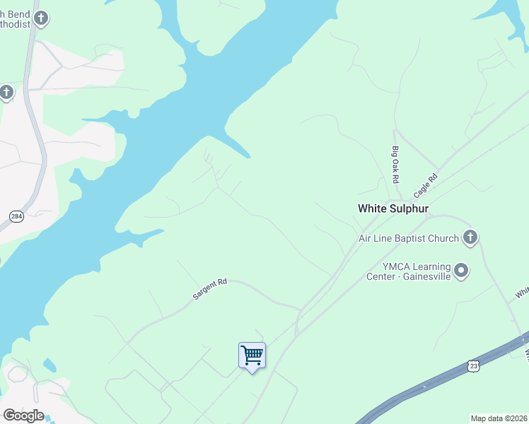 map of restaurants, bars, coffee shops, grocery stores, and more near 3084 Lotheridge Road in Gainesville