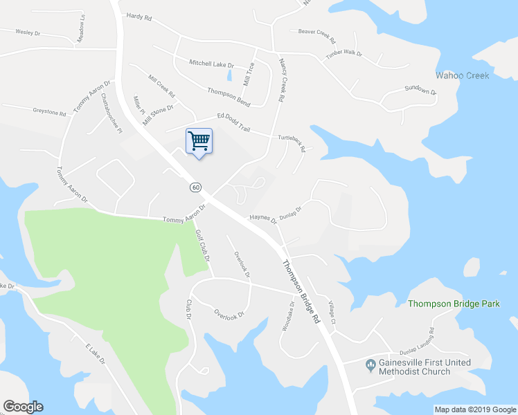 map of restaurants, bars, coffee shops, grocery stores, and more near 3178 Haynes Drive in Gainesville