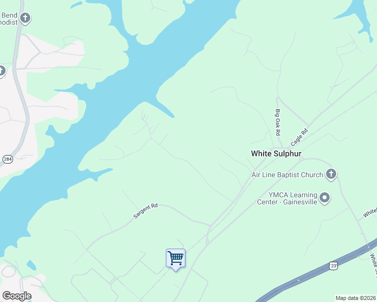 map of restaurants, bars, coffee shops, grocery stores, and more near 3084 Lotheridge Road in Gainesville