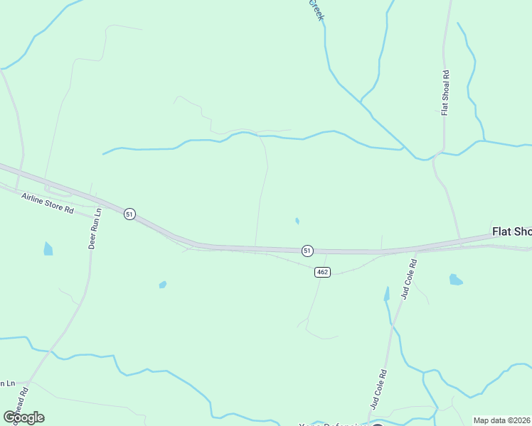 map of restaurants, bars, coffee shops, grocery stores, and more near 68 Gurley Road in Bowersville