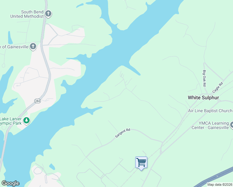 map of restaurants, bars, coffee shops, grocery stores, and more near 3180 Lotheridge Road in Gainesville