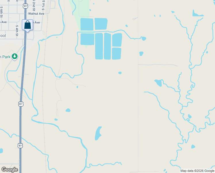 map of restaurants, bars, coffee shops, grocery stores, and more near County Road NS 283 in Comanche