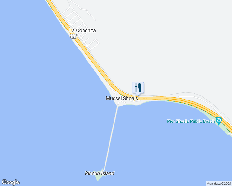 map of restaurants, bars, coffee shops, grocery stores, and more near 6741 Breakers Way in Ventura