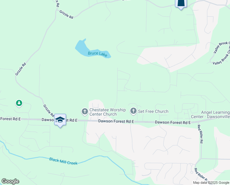 map of restaurants, bars, coffee shops, grocery stores, and more near 235 Valley Oak Drive in Dawsonville
