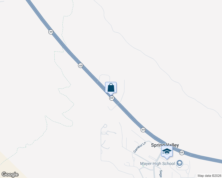 map of restaurants, bars, coffee shops, grocery stores, and more near 12750 South Rocking Lake Lane in Mayer